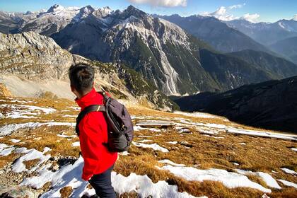 La naturaleza que rodea a Múnich le permitió descubrir su pasión por el montañismo.