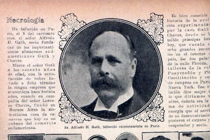 La necrológica en Fray Mocho en diciembre de 1916. Varios medios informaron que murió en París, pero según los familiares y los datos del cementerio de la Recoleta, sus restos llegaron desde Suiza.