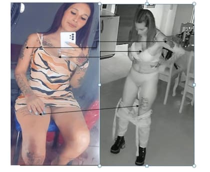 La "Negra Clari", una "viuda negra" detenido en la villa Zavaleta