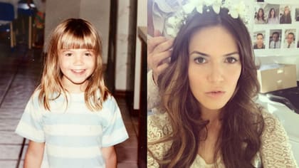 ¡La nena de remera a rayas es Mandy Moore!