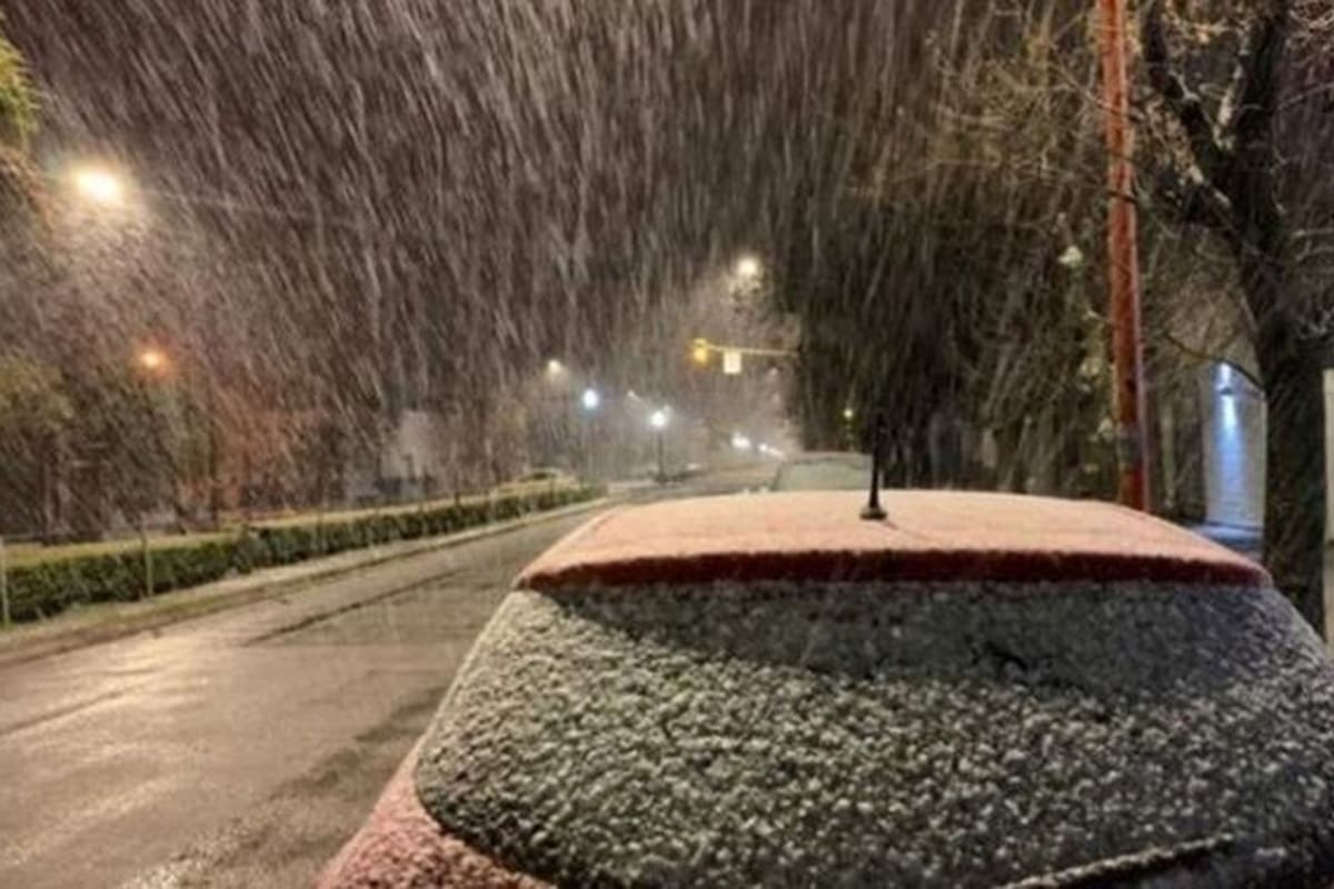 La nevada en Tres Arroyos