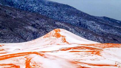 La nieve caída fue en Ain Sefra, en Argelia