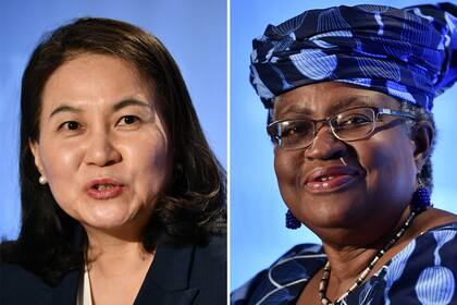 La nigeriana Ngozi Okonjo-Iweala y la surcoreana Yoo Myung-hee son las dos últimas candidatas en la carrera por el puesto de jefe de la Organización Mundial del Comercio