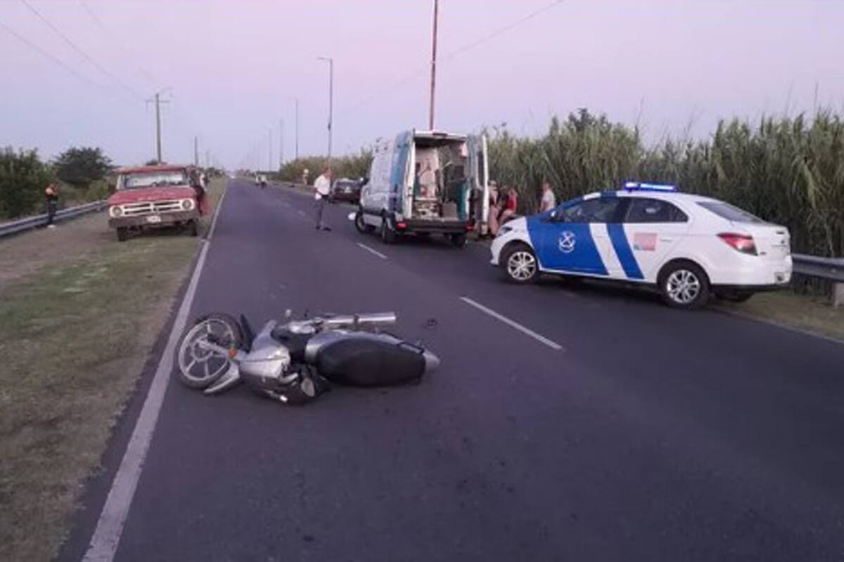 La niña de 9 años viajaba como acompañante en la moto