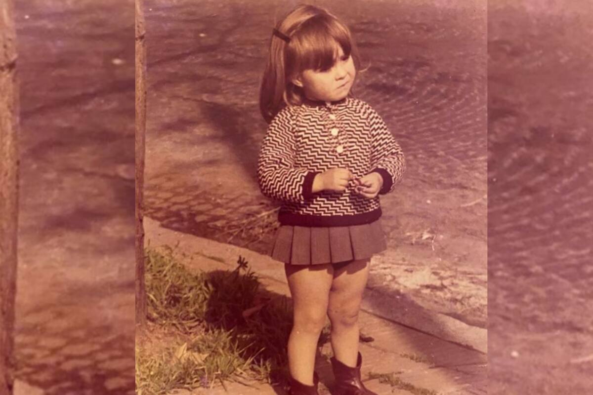 La niña que llegaría a ser una referente de la cocina: Claudia Villafañe.