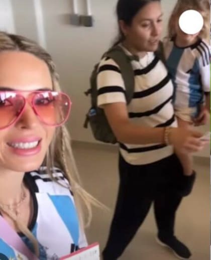 La niñera de Jesica Cirio contó que viajó al Mundial con la modelo
