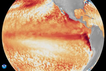 La NOAA confirmó la instalación oficial de El Niño en el Pacífico tropical y advirtió sobre una probabilidad del 63% de que el fenómeno evolucione hacia una categoría de intensidad "muy fuerte"