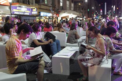 La Noche de las Librerías, en 2016. Foto: Santiago Filipuzzi / Archivo