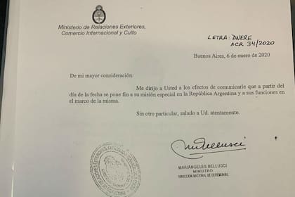 La nota de la Cancillería