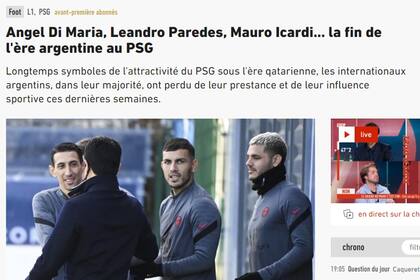 La nota de PSG que alude a la salida de los tres jugadores argentinos