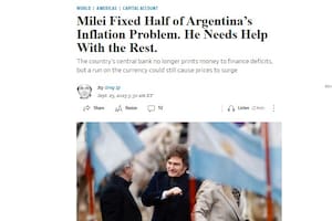La nota de The Wall Street Jornal sobre el "problema" que enfrenta Milei y la ayuda financiera de Estados Unidos.