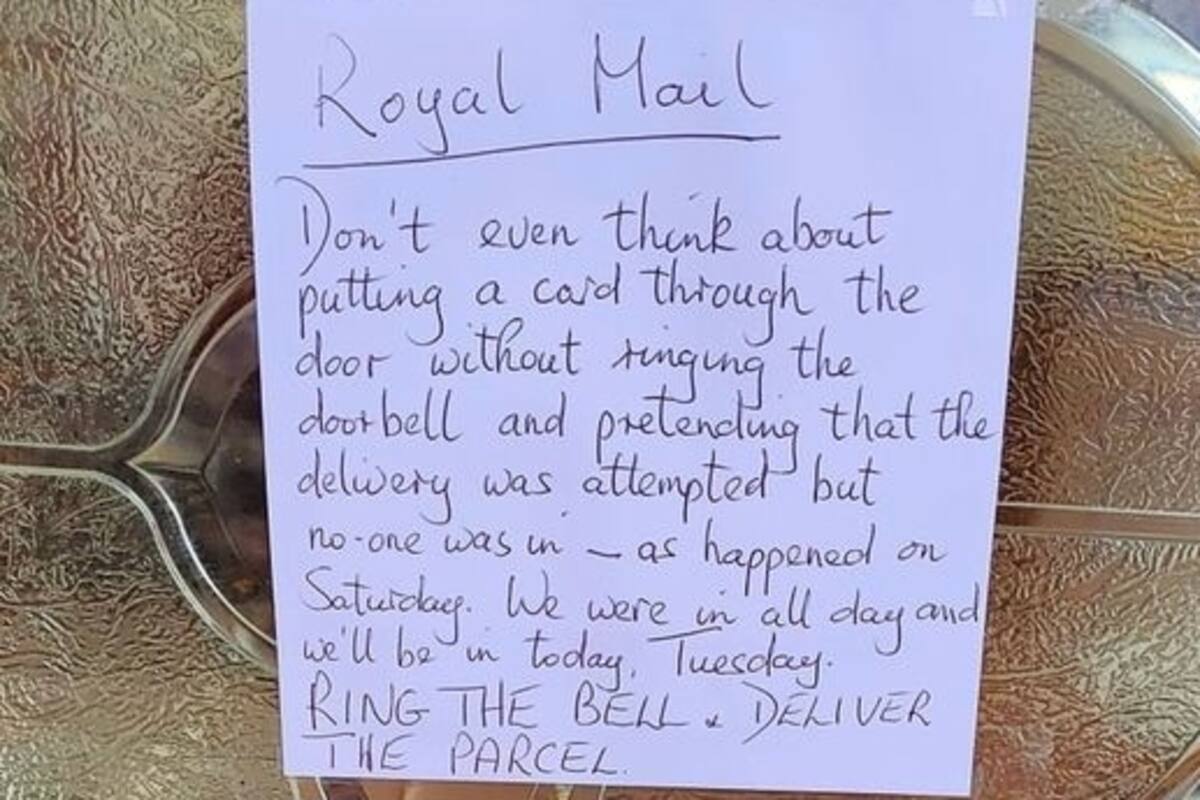 La nota dejada a su cartero generó indignación