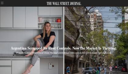La nota digital de la nota de portada de The Wall Street Journal