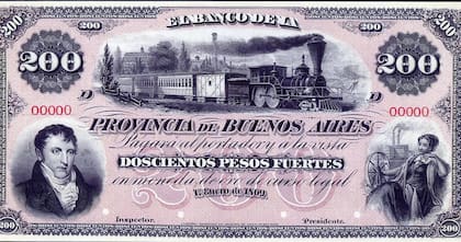 La nota metálica era emitida por el Banco Provincia, al igual que los billetes de curso legal