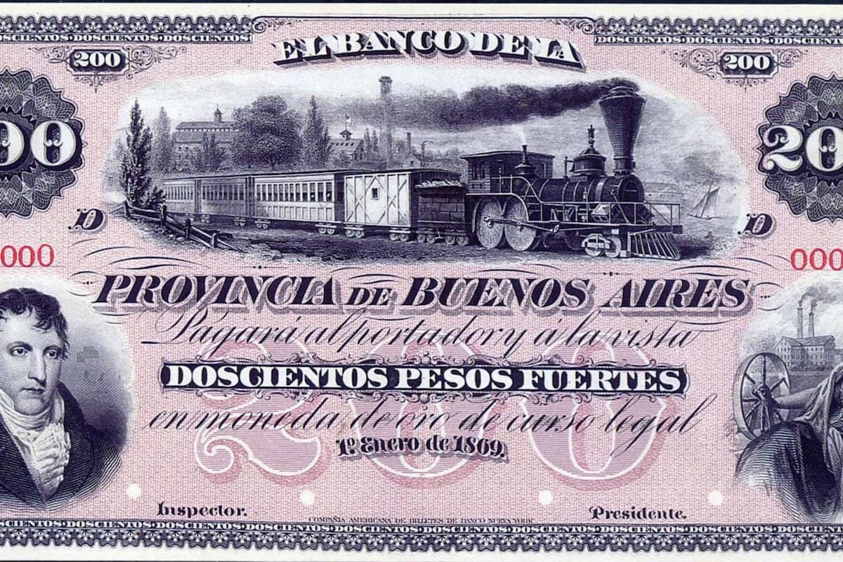 La nota metálica era un billete que circulaba como moneda corriente entre 1867 y 1876, pero era una cuasimoneda