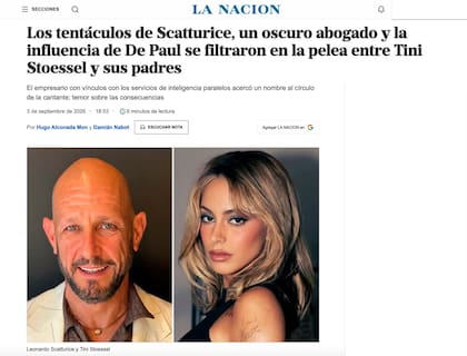 La nota publicada en LA NACION