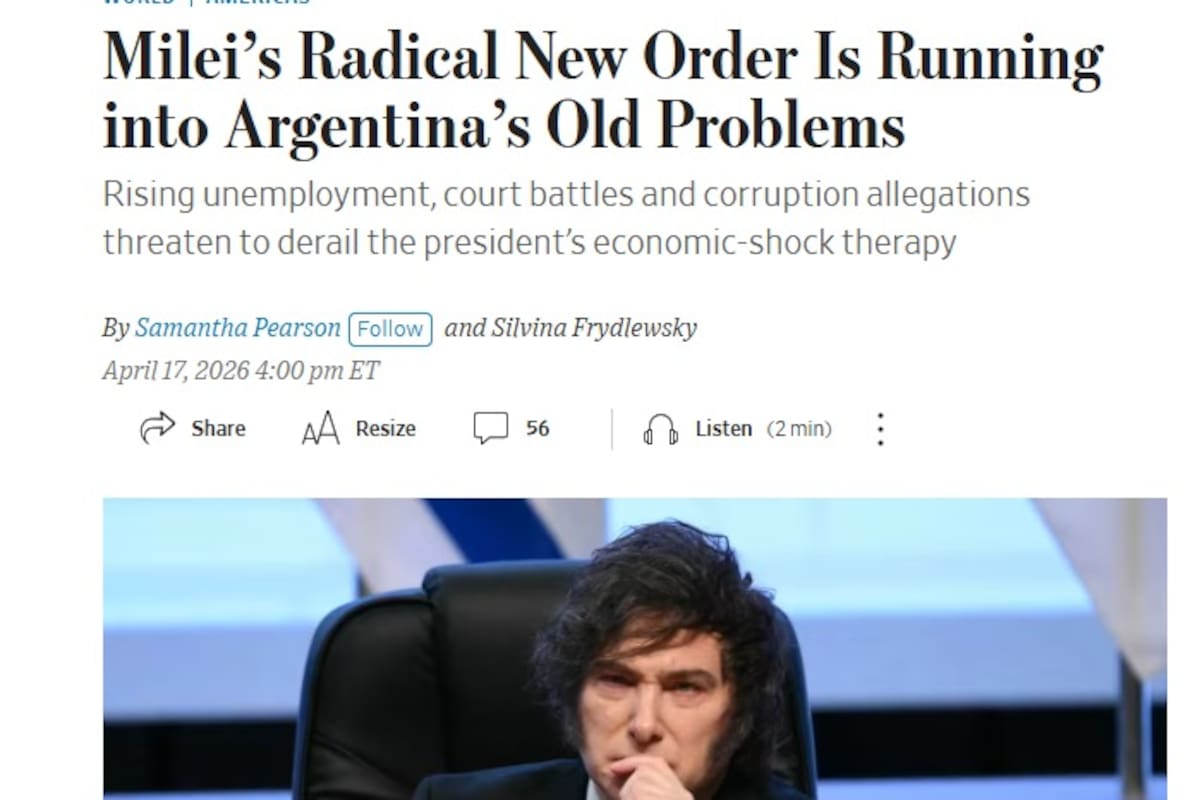 La nota que publicó The Wall Street Journal