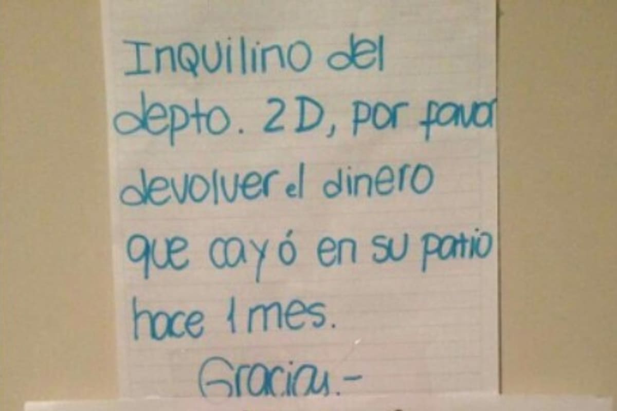 La nota vecinal se volvió viral y tuvo su respuesta. Fuente: Twitter