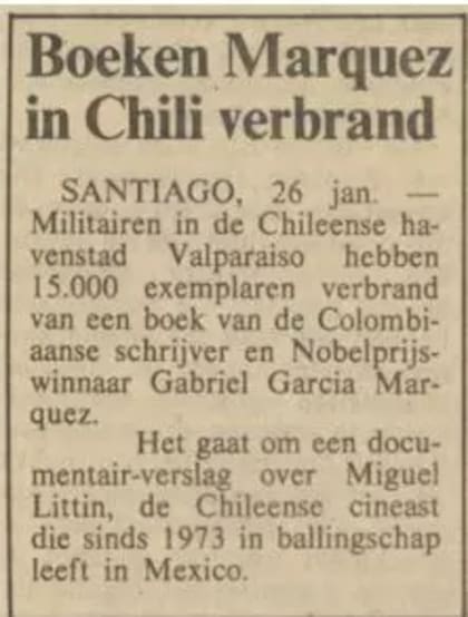 La noticia apareció en el diario neerlandés NCR