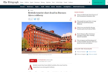 La noticia en el diario The Telegraph