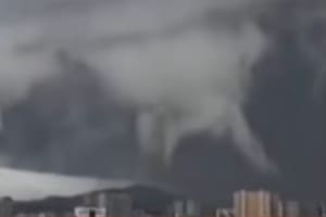 La nube de estantería que cubrió los cielos de China y Vietnam