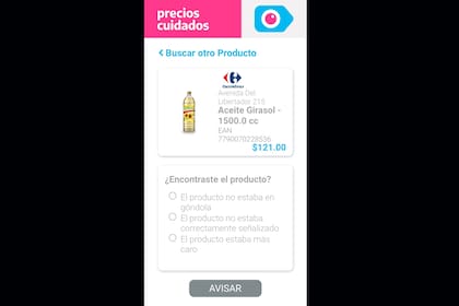 En la nueva app de Precios Cuidados se puede reportar la faltante de productos