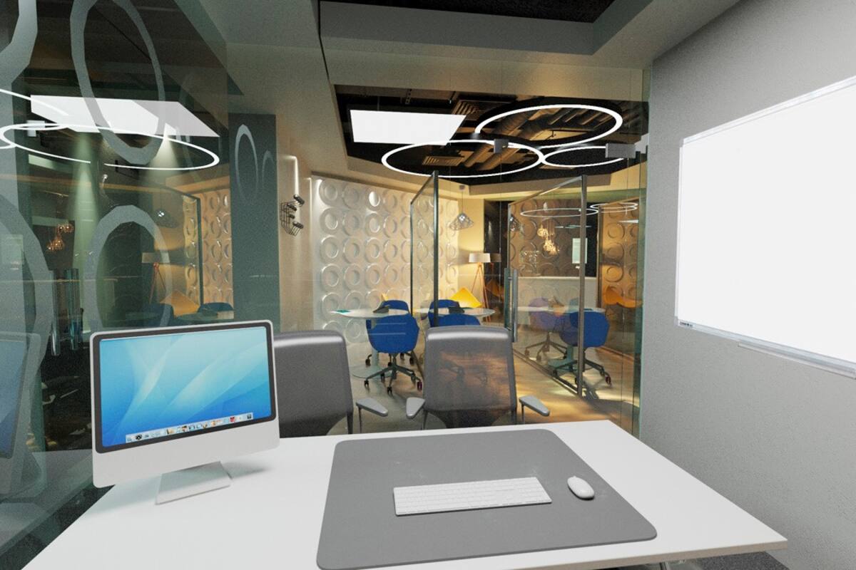 La nueva área de coworking del Sheraton, que recrea una oficina