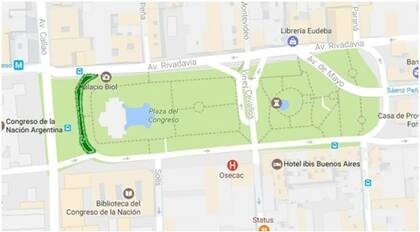 La nueva calle 10 de diciembre de 1983, frente al Congreso de la Nación