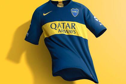 La nueva camiseta titualr de Boca