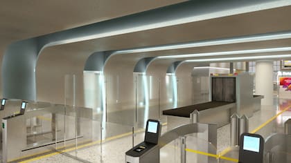 La nueva estación de Brightline, en el Aeropuerto Internacional de Orlando