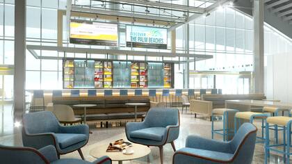 La nueva estación de Brightline, en el Aeropuerto Internacional de Orlando