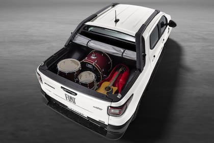 La nueva Fiat Strada Ultra tiene buena capacidad de carga