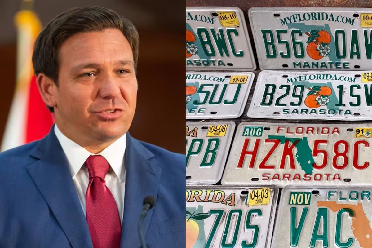 La nueva ley de placas especiales de Florida que firmó Ron DeSantis ayudará a miles de familias latinas