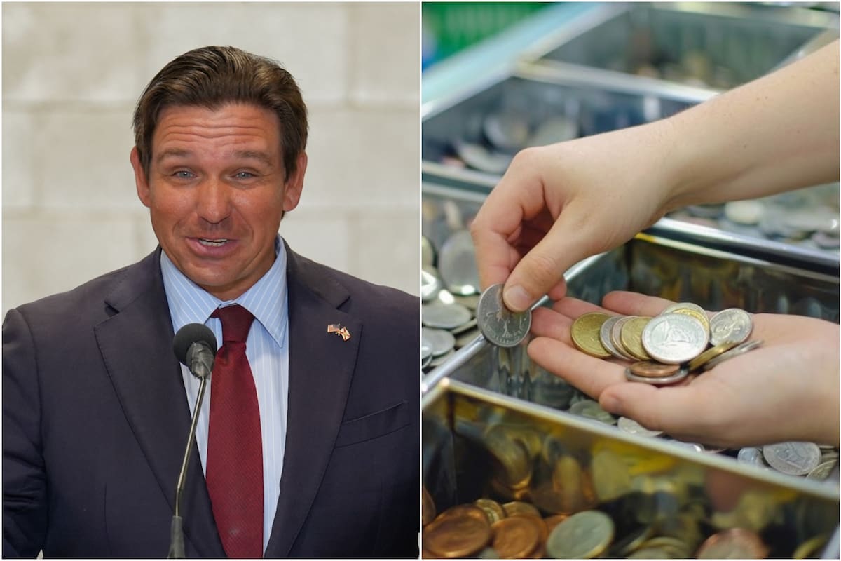 DeSantis sancionou a lei SB 1074 na Flórida, que dá vantagem para quem paga suas contas em dinheiro