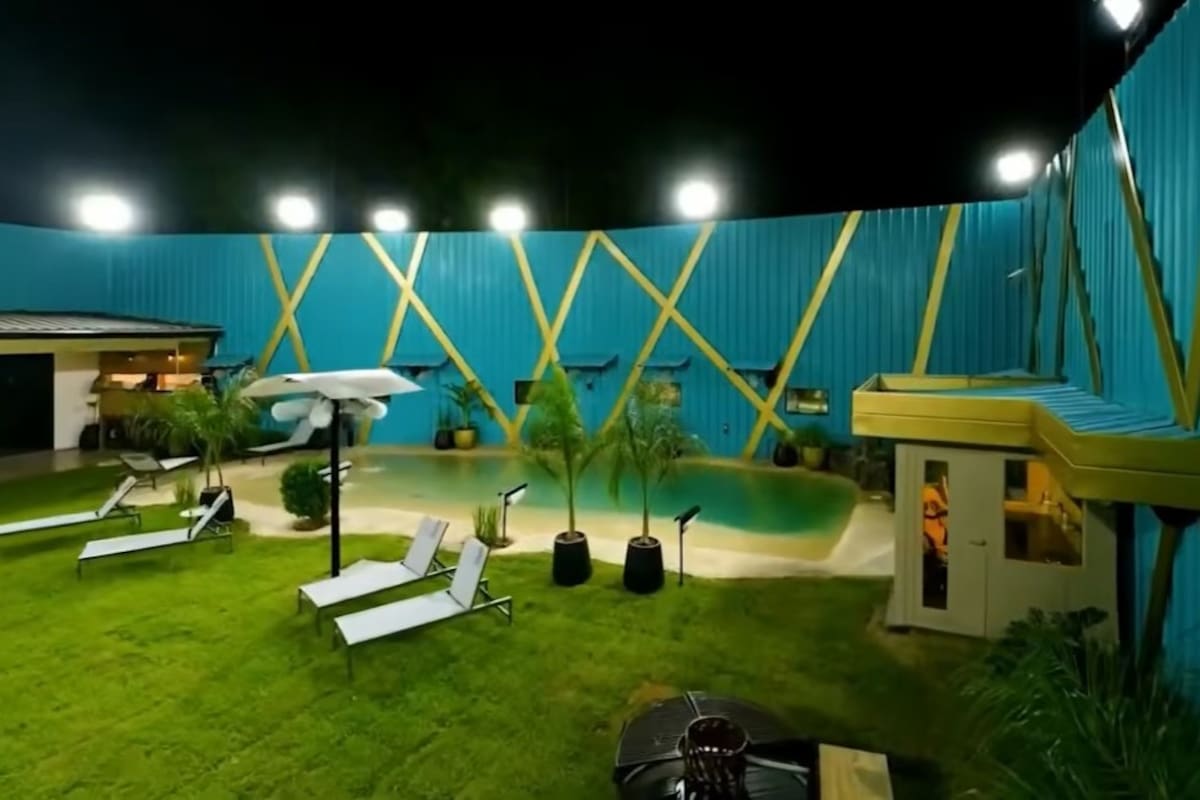 La nueva playa privada en el jardín de la casa de Gran Hermano Generación Dorada