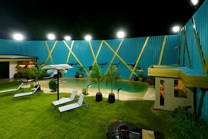 La nueva playa privada en el jardín de la casa de Gran Hermano Generación Dorada