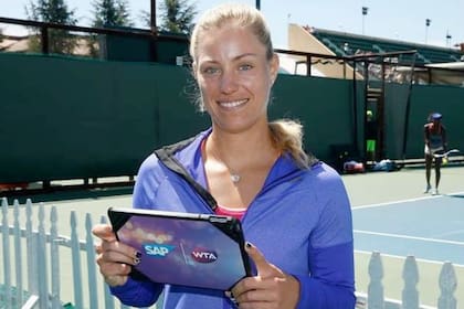 La número 1 del mundo Angelique Kerber utiliza una aplicación para mejorar su rendimiento deportivo