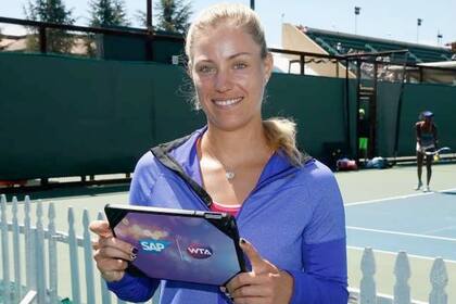 La número 1 del mundo Angelique Kerber utiliza una aplicación para mejorar su rendimiento deportivo
