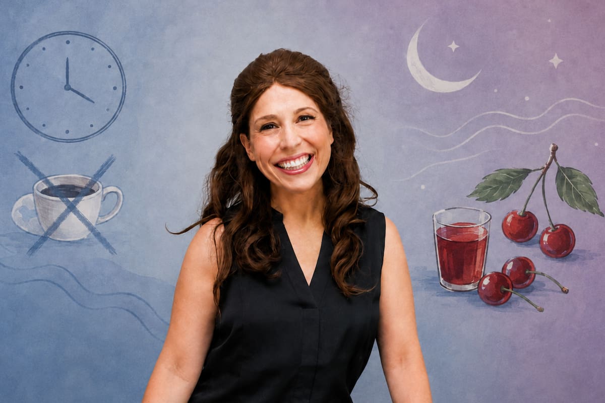 La nutricionista recomienda cortar la cafeína 10 horas antes de dormir y consumir jugo de cereza ácida