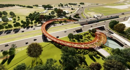 La obra contará con un anillo peatonal y ciclovía de 440 metros de recorrido, que permitirá atravesar la zona