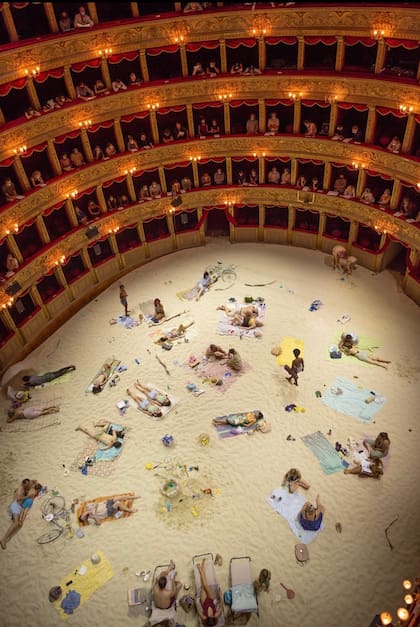 La obra cuando se presentó en el Teatro Argentina de Roma, en 2021