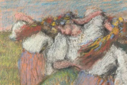 La obra de Edgar Degas antes llamada "Bailarinas rusas", ahora "ucranianas"