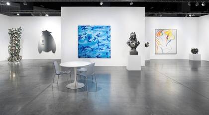 La obra de Jeff Koons, exhibida en diciembre último en el stand de Mnuchin Gallery en Art Basel Miami Beach