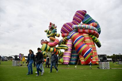 La obra de Marta Minujín, presente en Lollapalooza 2022