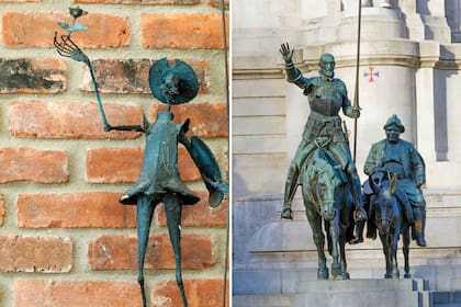 La obra de Miguel Cervantes es homenajeada con estatuas instaladas en diferentes partes del mundo.