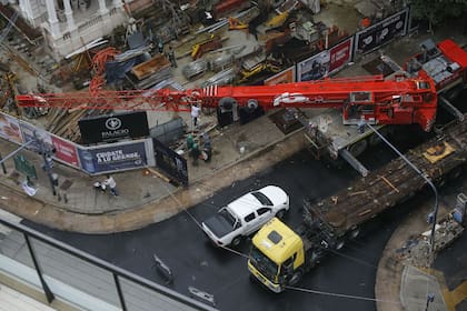 La obra está paralizada