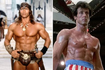 La obsesión de Arnold Schwarzenegger y Sylvester Stallone los hizo mejorar mucho sus físicos año tras año