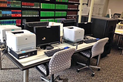 La oficina de consulta en el Archivo Nacional