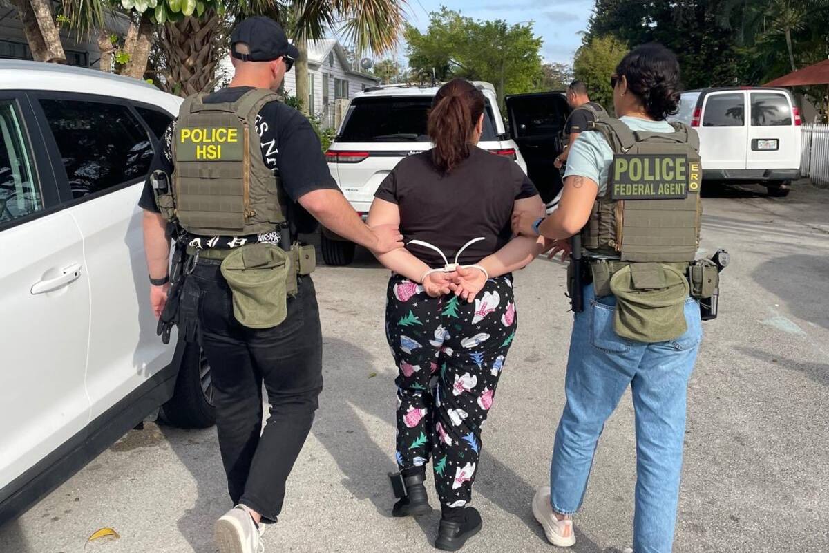 La oficina de Miami de la Oficina de Investigaciones de Seguridad Nacional (HSI) informó en X que las agencias federales encargadas de hacer cumplir la ley llevaron a cabo varias operaciones de control de inmigración