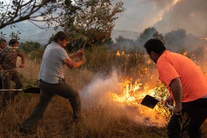 La ola de incendios en Europa azota España